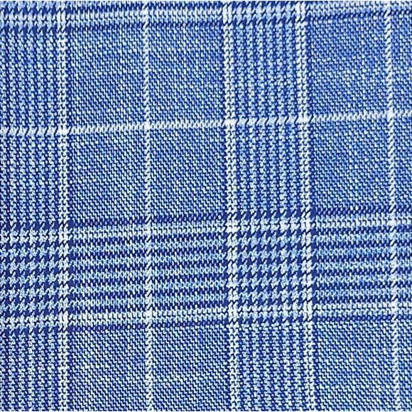 Michael Kors Men's Classic-Fit Stretch Sport Coat Blue White Plaid 46R NWT - Picture 7 of 7